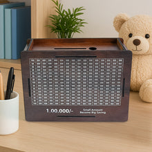 Wooden Money  Piggy Bank Money Box (1 Pc  Pen Not Included)